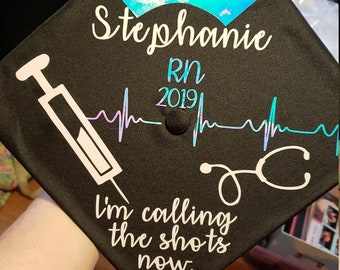 Nursing Graduation Cap Etsy