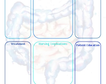 GI Notizen Vorlage/Krankenpflege Bewertung/Krankenpflege Schule/Krankenpflege Schüler/Pharmakologie/Krankenpflege Digital Download/RN Printable