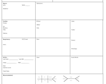 Nursing Report Sheet A