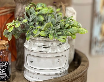 Distressed hand-painted farmhouse glass jar country kitchen tier tray and riser coffee bar tier tray farmhouse decor plan