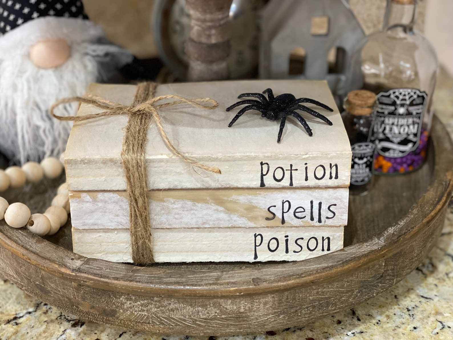 Halloween Book Stacks-mini Book Bundle-set of 3-realbooks-tier - Etsy