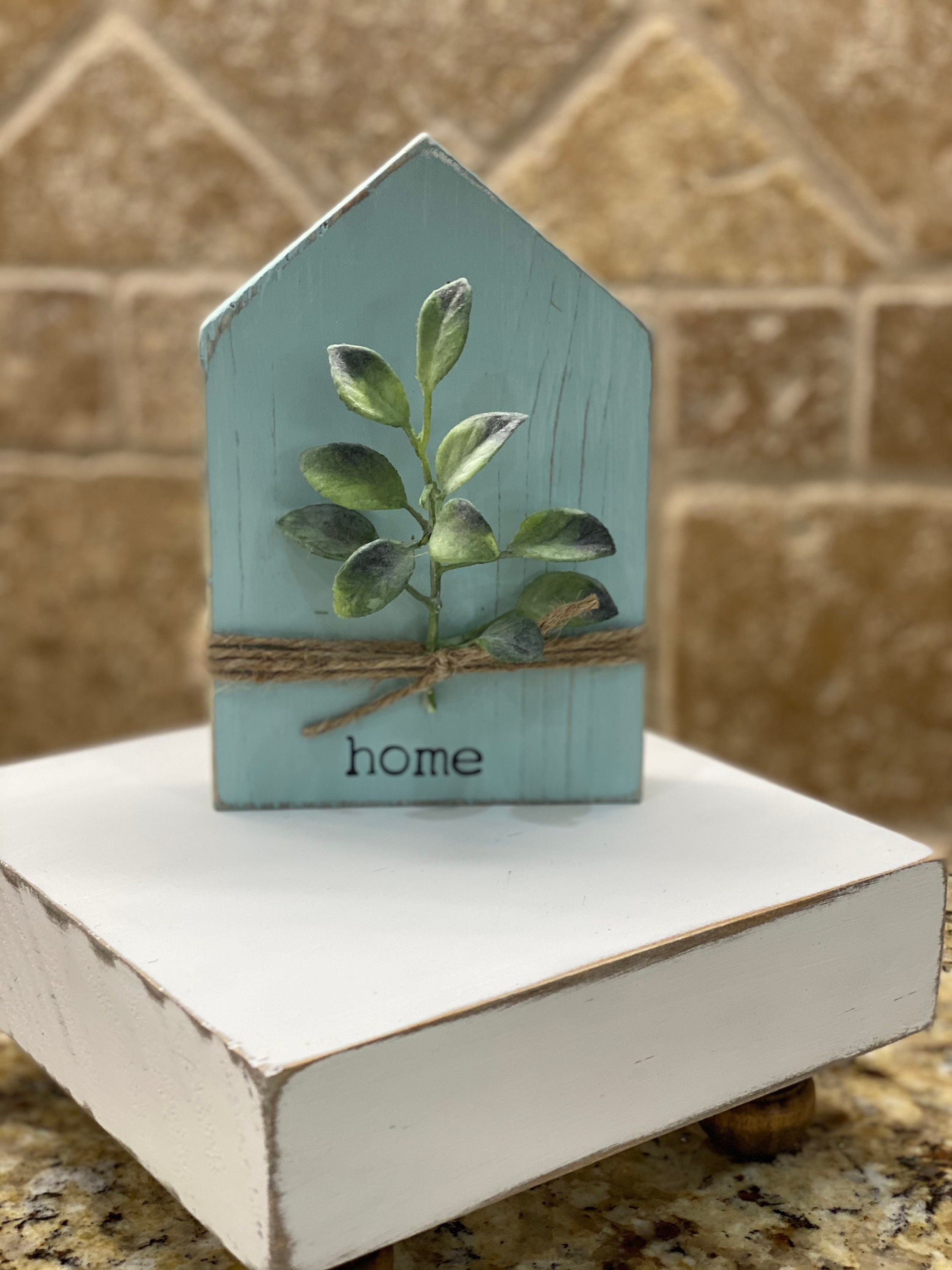 Little house for Tier Tray, Coffee bar, shelf sitter, farmhouse decor, tier tray, farmhouse