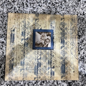 Shabby Chic 12x12 Scrapbook Album: Blue K&Co Photo Album