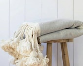 Beautiful Throw blanket, Pom pom throw blanket,bedroom blanket,Blankets and Throws,bed spread,bedding,tassel throw blanket,woven blanket