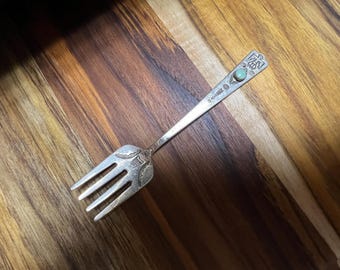 Antique Silver Fork Vintage 925 Solid Sterling Silver Dominick