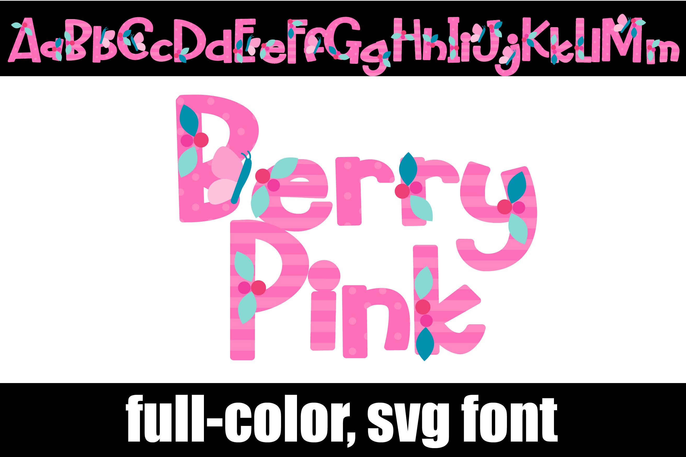 Pink Computer Fonts Think Pink Color Font Bundle, Cricut Fonts, Silhouette Fonts - Etsy