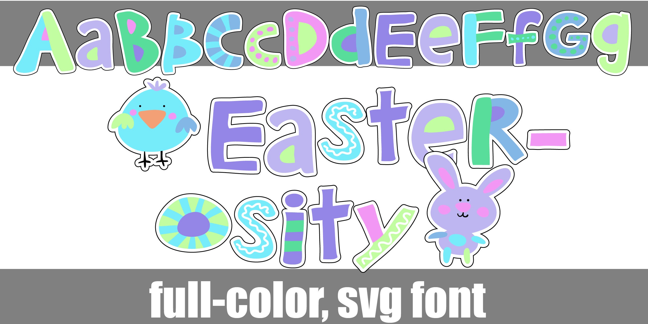 Spring Fever Color Font Bundle, Cricut Fonts, Silhouette Fonts - Etsy