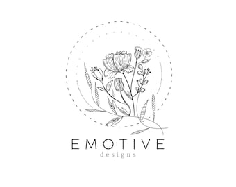 Logo Design,  Logo, Premade Logo, floralist logo, floral design logo, flower logo, florist branding, floral logo, boss babe branding