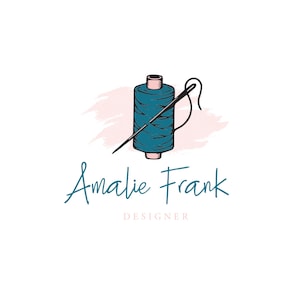Logo Design,  Logo, Custom Logo Design, Vintage logo, Thread Logo, Clothing company logo, Sewing Logo, Alterations Logo, Seamstress Logo