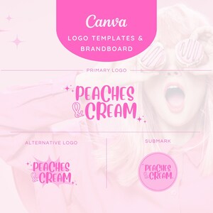 Canva Brand Kit - Logo and Brand Board, Canva Branding, Editable Logo Canva, Brand board, Branding Kit, Brand Kit