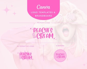 Canva Brand Kit - 3 x Logo variations, Canva Branding, Editable Logo Canva, Branding Kit, Brand Kit, Canva Branding, Editable Logos Canva