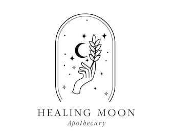 Logo Design,  Logo Design, Custom Logo Design, Business Logo,  Hand drawn Logo, Witchy Logo, Moon Logo, Hand Logo, healing Logo, Occult