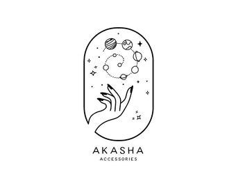 Logo Design,  Logo Design, Custom Logo Design, Business Logo,  Hand drawn Logo, Witchy Logo, Planet Logo, Hand Logo, healing Logo, Occult