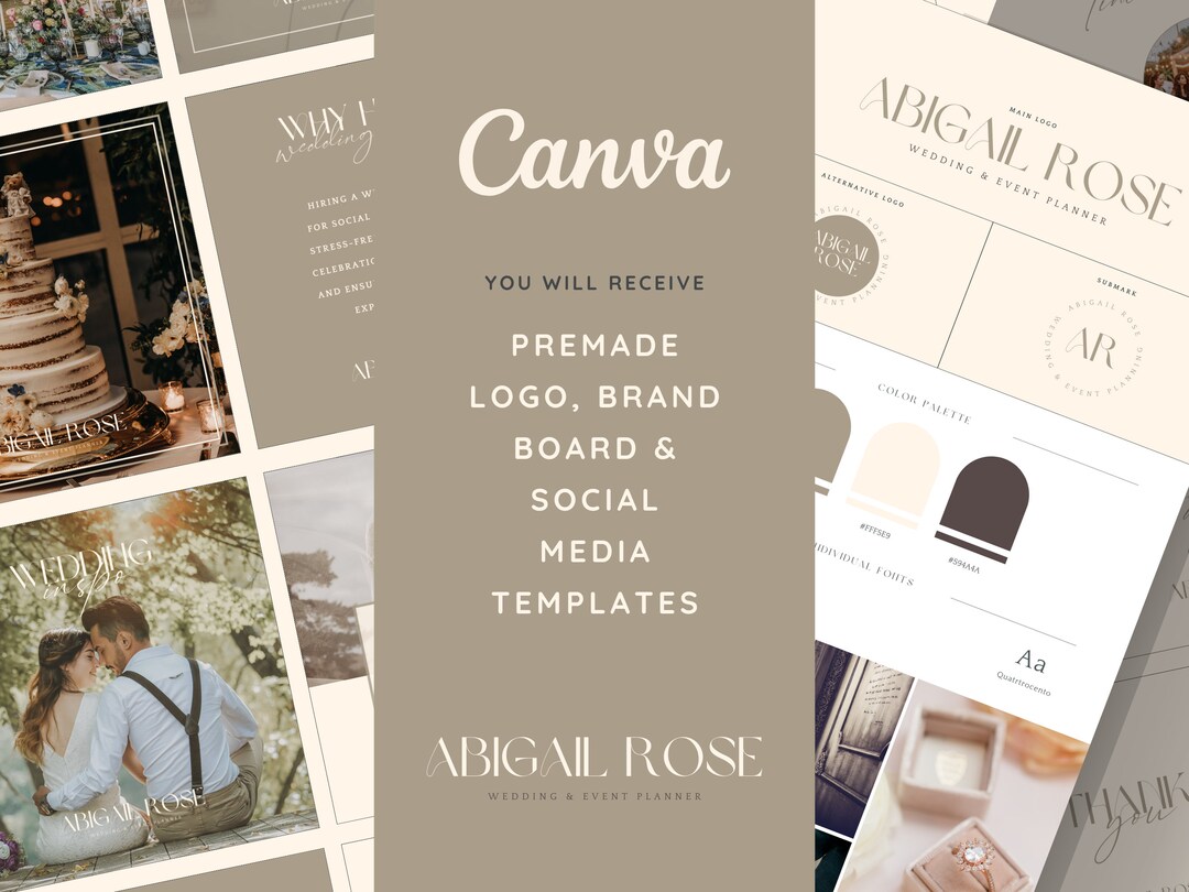 Canva Brand Kit - Logo, Brand Board and Social Media Posts, Canva ...