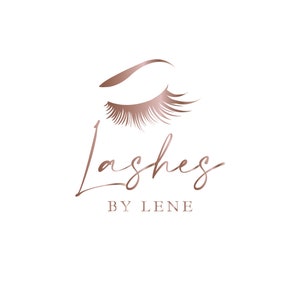 Logo Design,  Logo, Premade Logo, Lashes Logo, Beauty Logo, Beauty Branding, Lashes Branding, Beautician Logo, Gold Foil Logo, Lashes