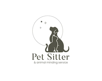 Pre made Logo Design,  Logo Design, Logo Design, Business Logo,  Animal Logo, Dog Logo, Vet Logo, dog and cat logo, puppy logo, pet sitter