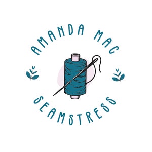 Logo Design,  Logo, Custom Logo Design, Vintage logo, Thread Logo, Clothing company logo, Sewing Logo, Alterations Logo, Seamstress Logo