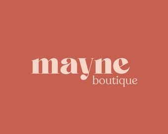 Logo Design, Minimalist Logo, Premade Logo, Lingere Brand Logo, Fashion Logo Design, Feminine Business Branding, Boutique Business Logo