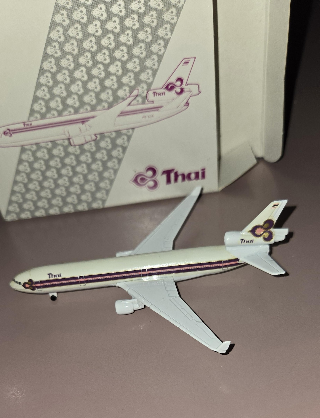 Thai Airlines Schabak Miniature Die Cast MD 11, 1/600 Scale - Etsy