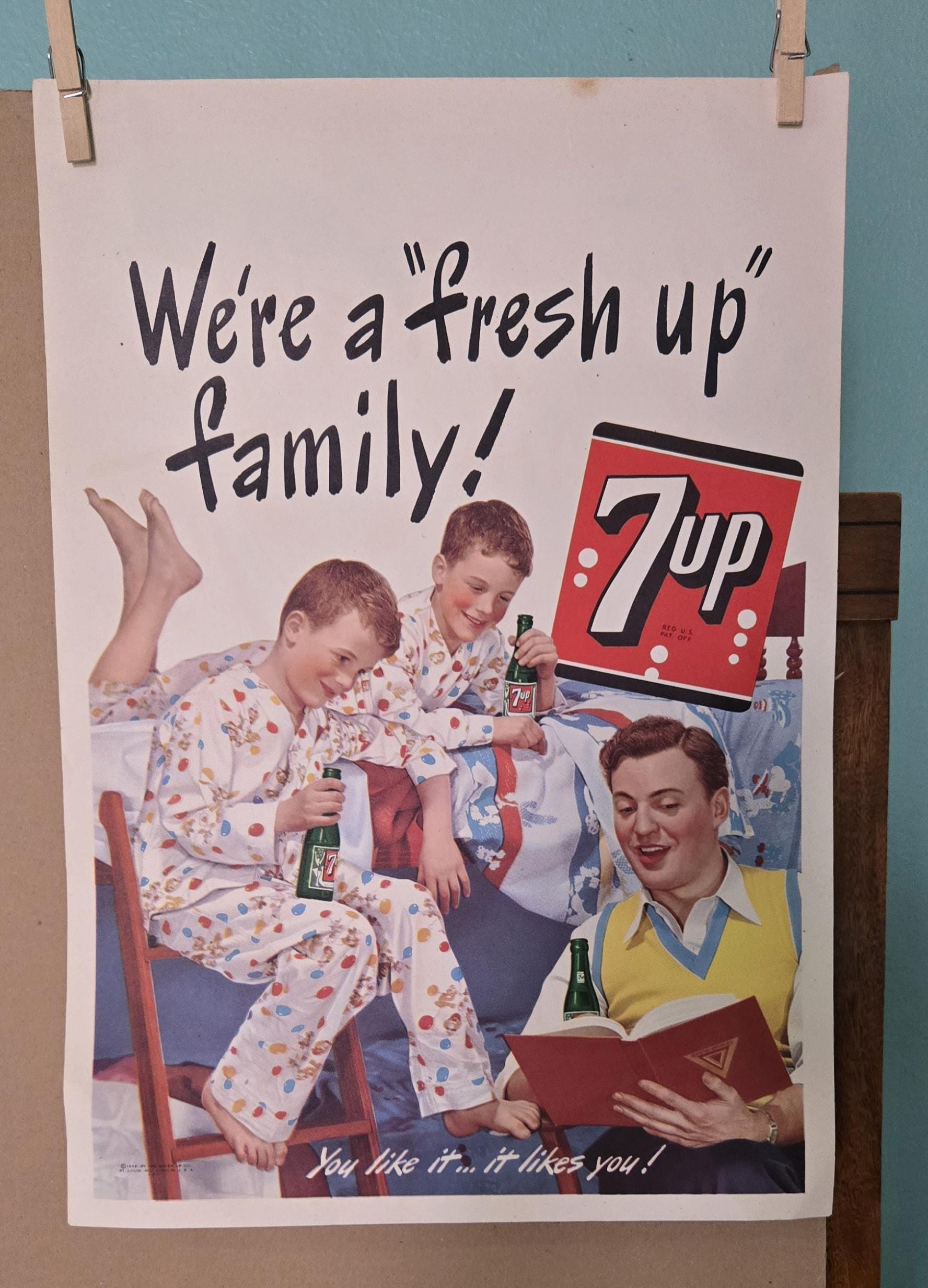 7up Vintage Poster - Etsy