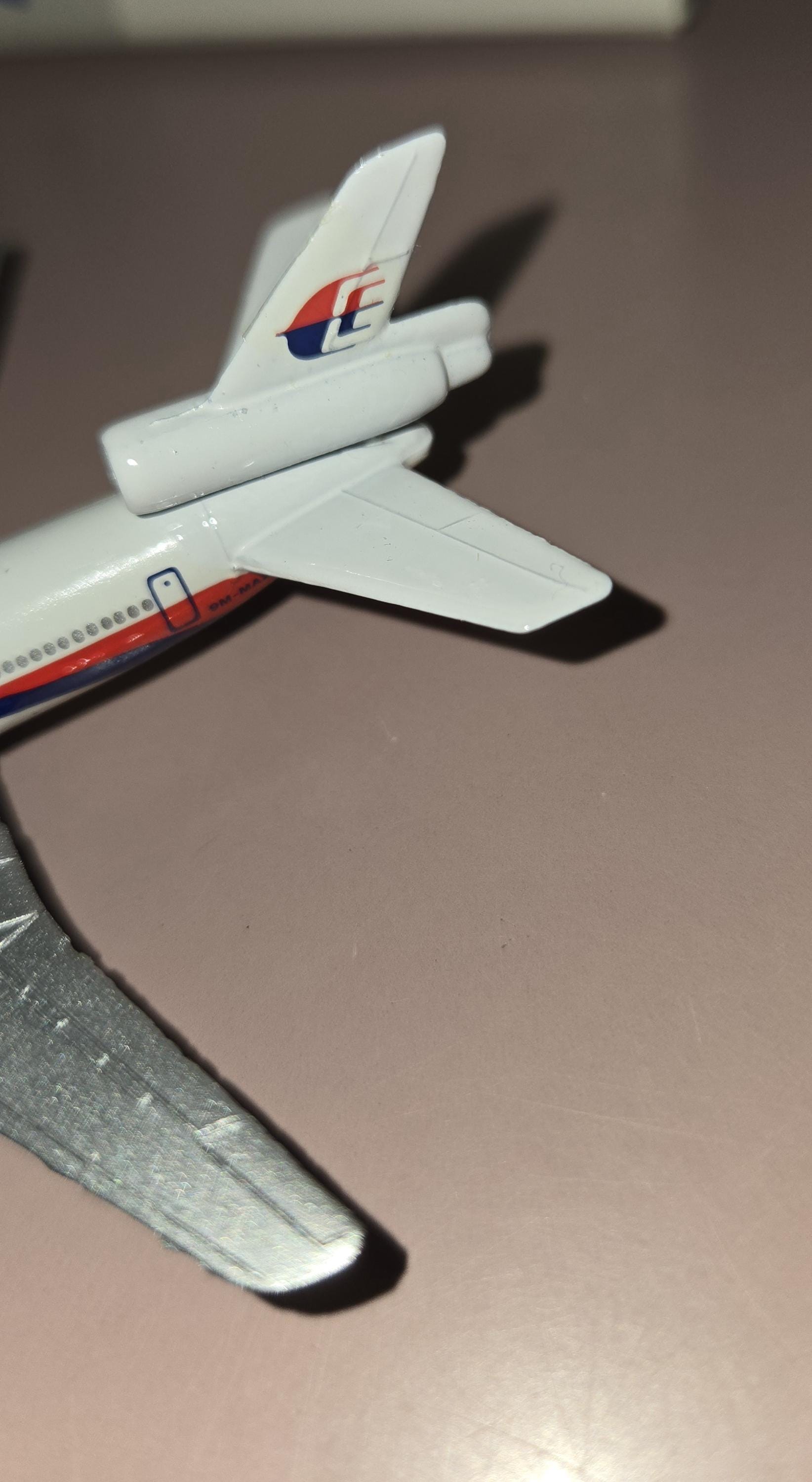 Douglas DC-10 Malaysia Airline Schabak Miniature Die Cast Airplane