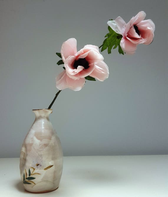 Anemones Paper Flowers Tissue Paper Home Decoration Gift Etsy