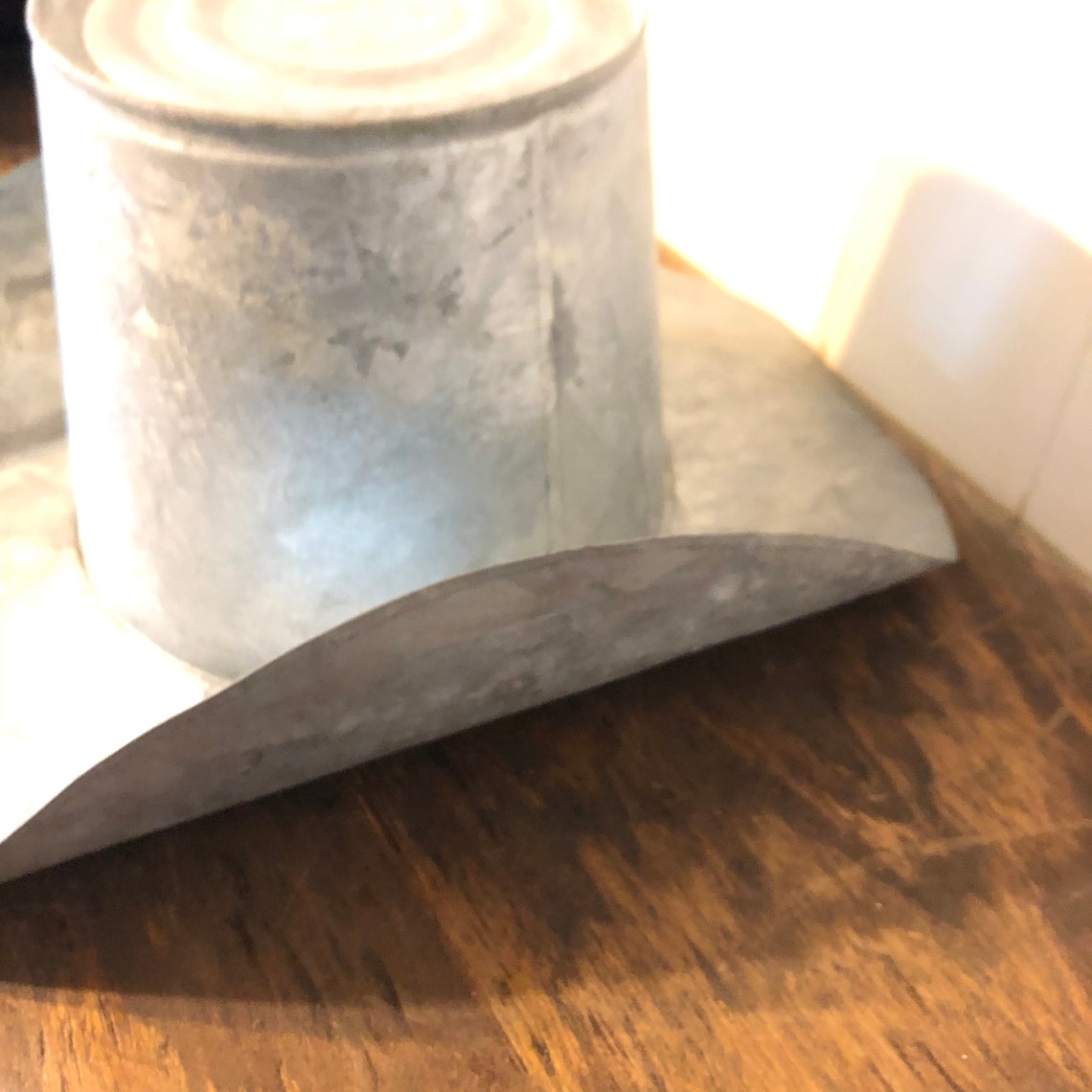 Tin Cowboy Hat Decorative Planter Farm Decor Unique Galvanized Etsy