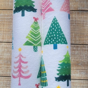 Christmas Trees Pattern Boot Shapers - Boot Stands -Boot Trees - Flannel Fabric