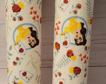 Beauty & the Beast Pattern Boot Shapers - Boot Stands -Boot Trees - Flannel Fabric