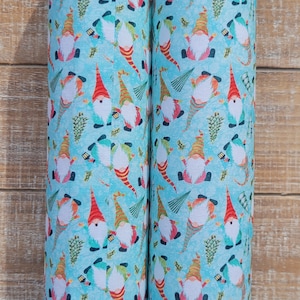 Gnomes and Christmas Trees Pattern Boot Shapers - Boot Stands -Boot Trees - Cotton Fabric