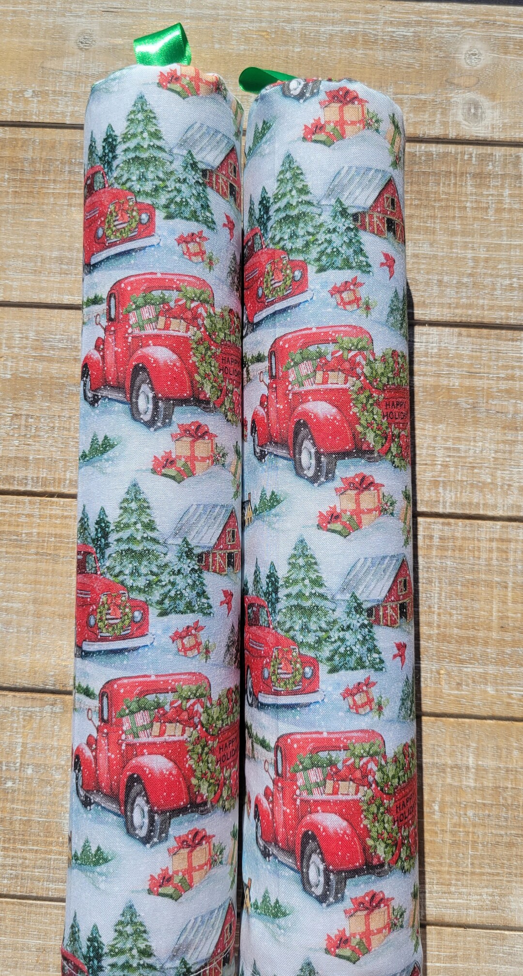 Red Boot Shapers Red Truck Happy Holidays Boot Shapers - Boot Stands -boot Trees ...