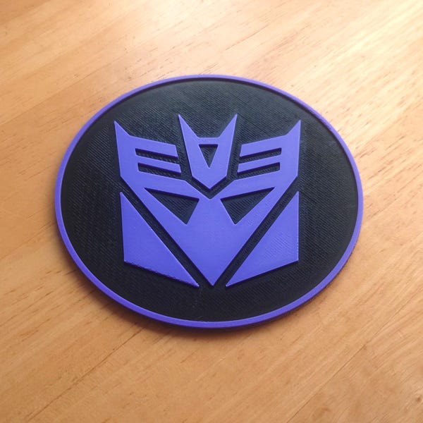 3D gedruckte Autobot Decycler Untersetzer, Retro Sci-Fi Gamer Dekor