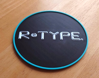 R·TYPE Coaster • Retro Arcade Gamer Gift, 3D Printed
