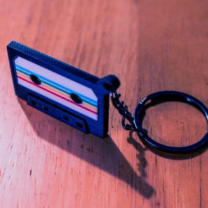 Mixtape-sleutelhanger van Lance | Mini 3D-geprint mixtape-accessoire | Leuk cadeau voor gamers en verzamelaars