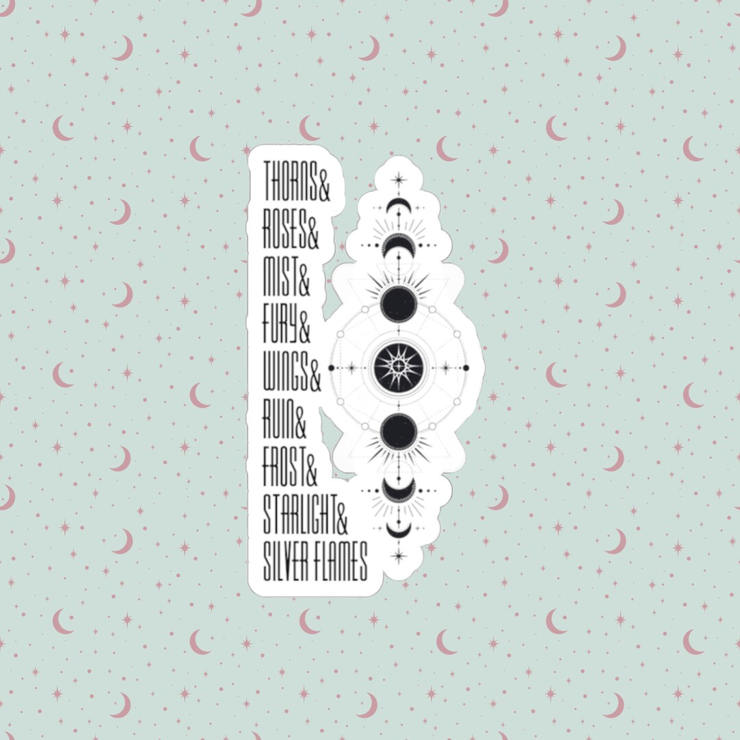 ACOTAR Series Book Names Moon Phase Tattoo Die-cut Sticker - Etsy