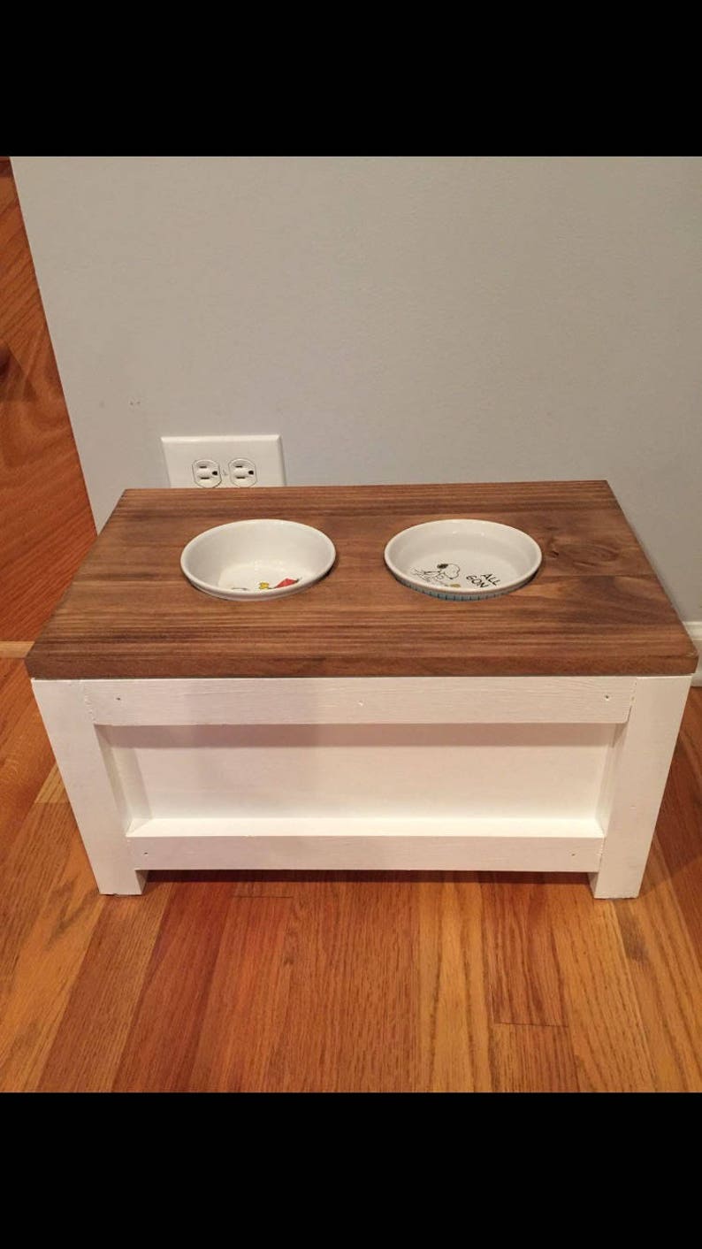 Dog Food Station Feeding Stand Etsy