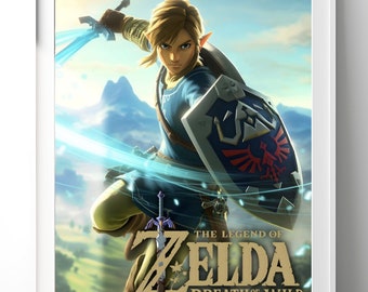Link Poster | Legend of Zelda art print | Link Wall Art | Gamer Gift | Breath of the Wild Art Print | Tears of the Kingdom