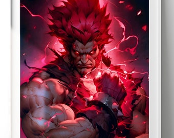 VideoGameArt&Tidbits on X: Street Fighter Alpha - Akuma artwork.   / X