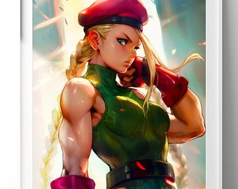 Cammy Poster | Street Fighter Art | Gaming Poster | Cammy White Art | SF6 | Video Game Poster | Street fighter print