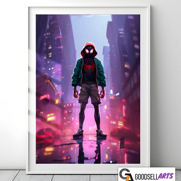 Miles Morales Poster | "I'm doing my own thing" | Spider-Man Art Print | Across the Spider-Verse | Marvel wall art