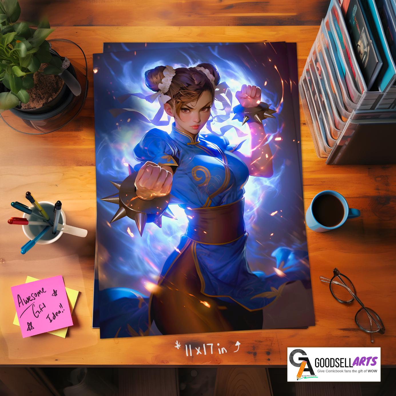 Chun-li Street Fighter Poster| SF6 Wall Art Video Game Decor, Retro ...