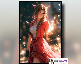 ファイナルファンタジー 7 ウォールマーケットのエアリスとクラウドの