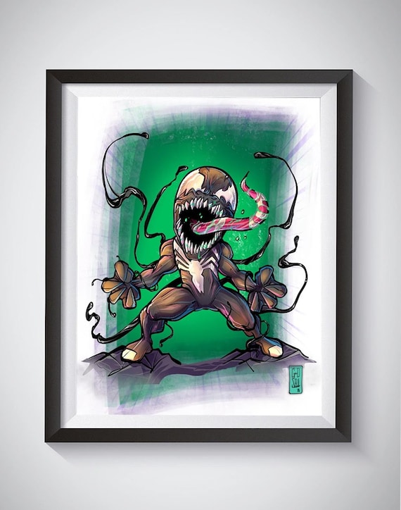 VENOM POSTER SpiderMan Into the Spider Verse Marvel Wall Art - Etsy España