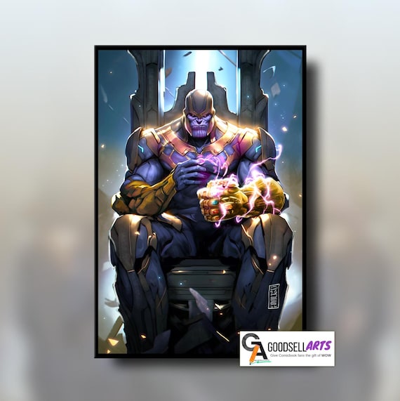 Thanos Infinity Gauntlet Poster | Marvel Avengers Wall Art