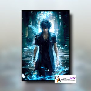 Noctis Final Fantasy 15 Poster | FFXV art print | Video Game poster | Gamer Gift | Video Game decor | Noctis Art print | Final Fantasy gift