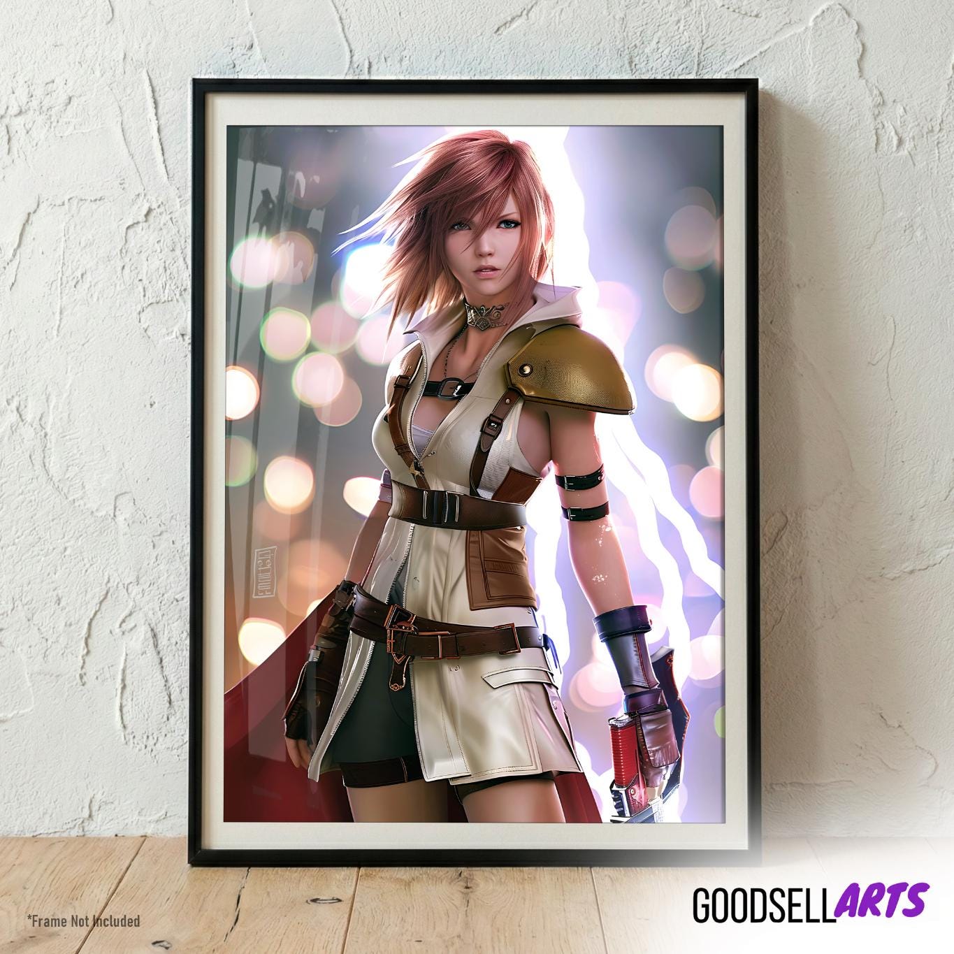 Lightning Final Fantasy Wall Art, FF13 Heroine, Claire Farron