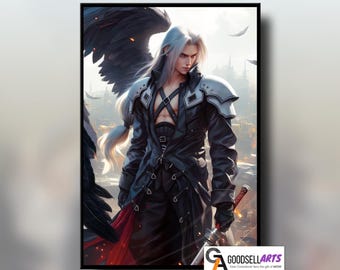 若きセフィロスのスケッチ ファイナルファンタジーVII エバー