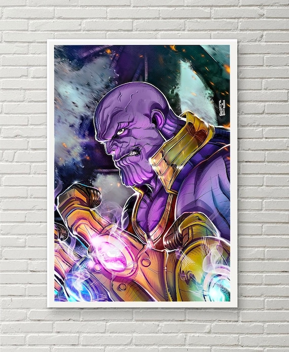 Poster A3 Vengadores Avengers Endgame Thanos Marvel Pelicula Film Cartel 02