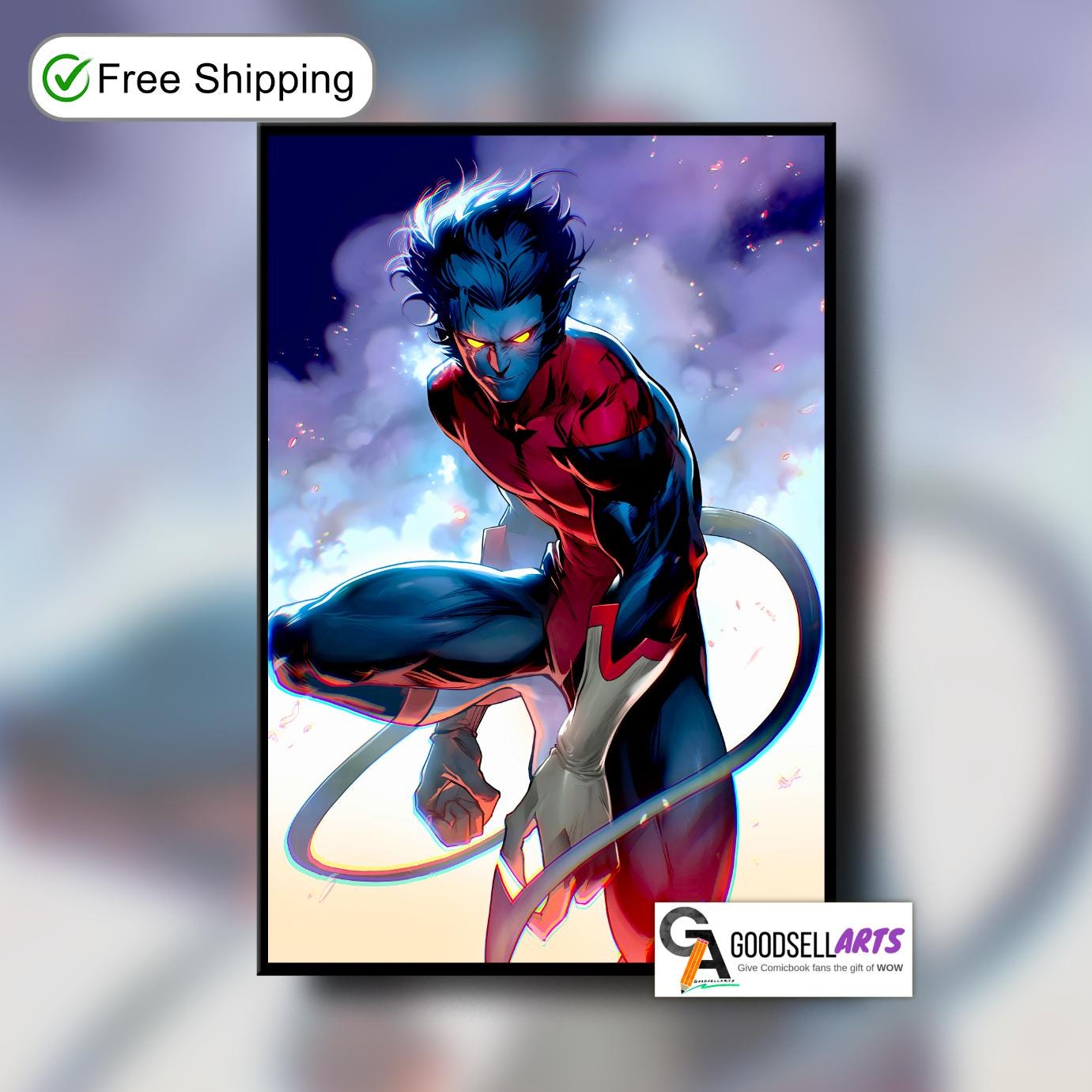 ☆ KITH x X-MEN Nightcrawler vintage tee コラボTシャツ ☆ Nightcrawler X-men 97 Vintage T-shirt - Unisex Fan Apparel