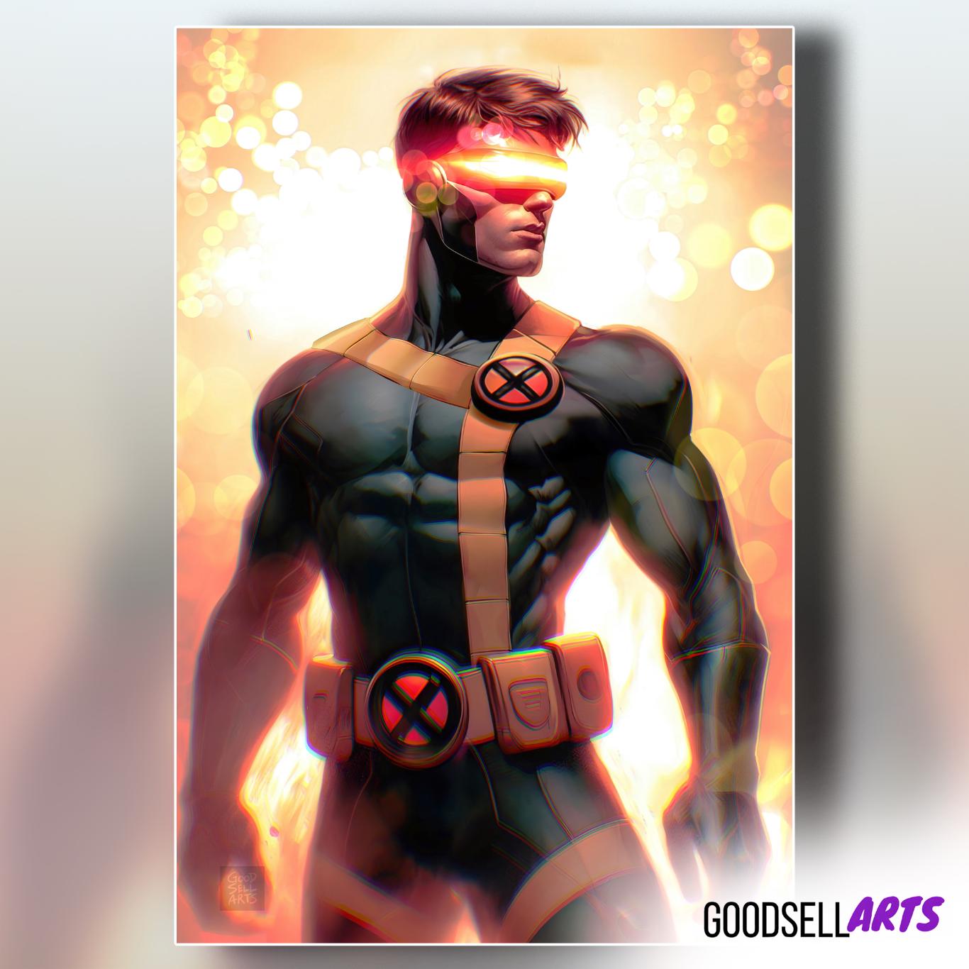 Cyclops Art Print | X-men Poster | Marvel Wall Art | Scott Summers